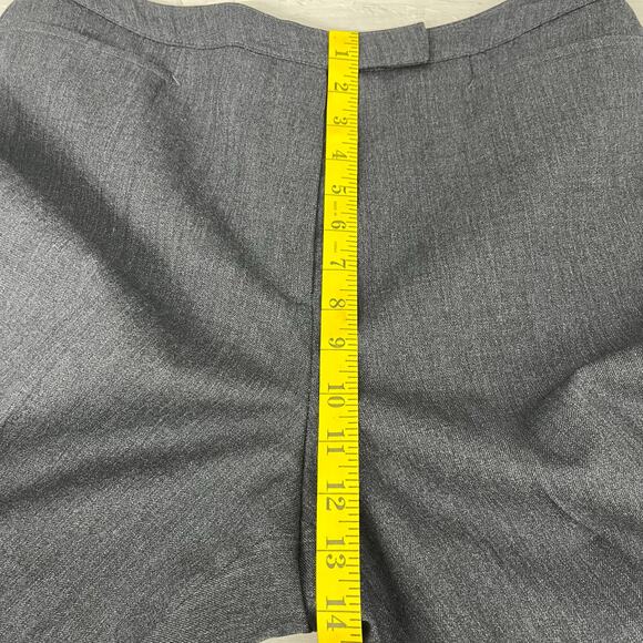 Vintage David N 100% Wool Gray Lined Tapered Crease Work Dress Pants 12 - Picture 8 of 9